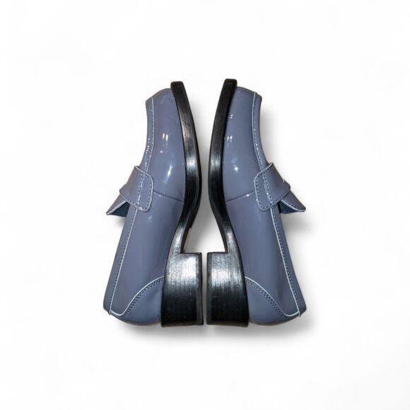 Jeffrey Campbell Glossy Blue Loafers - Picture 3 of 9